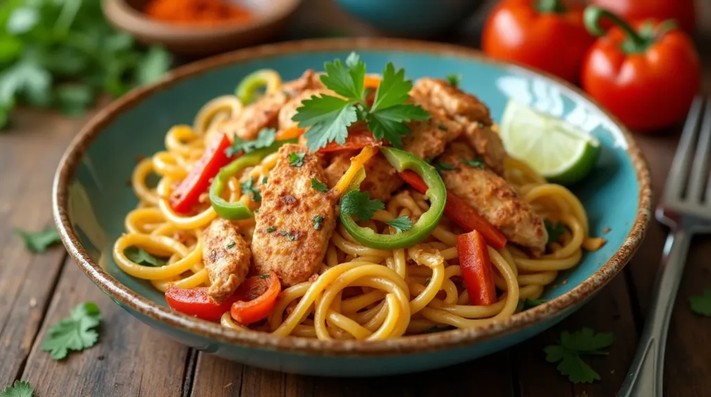 chicken fajita pasta