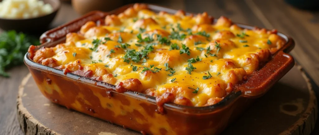 cheesy hamburger potato casserole