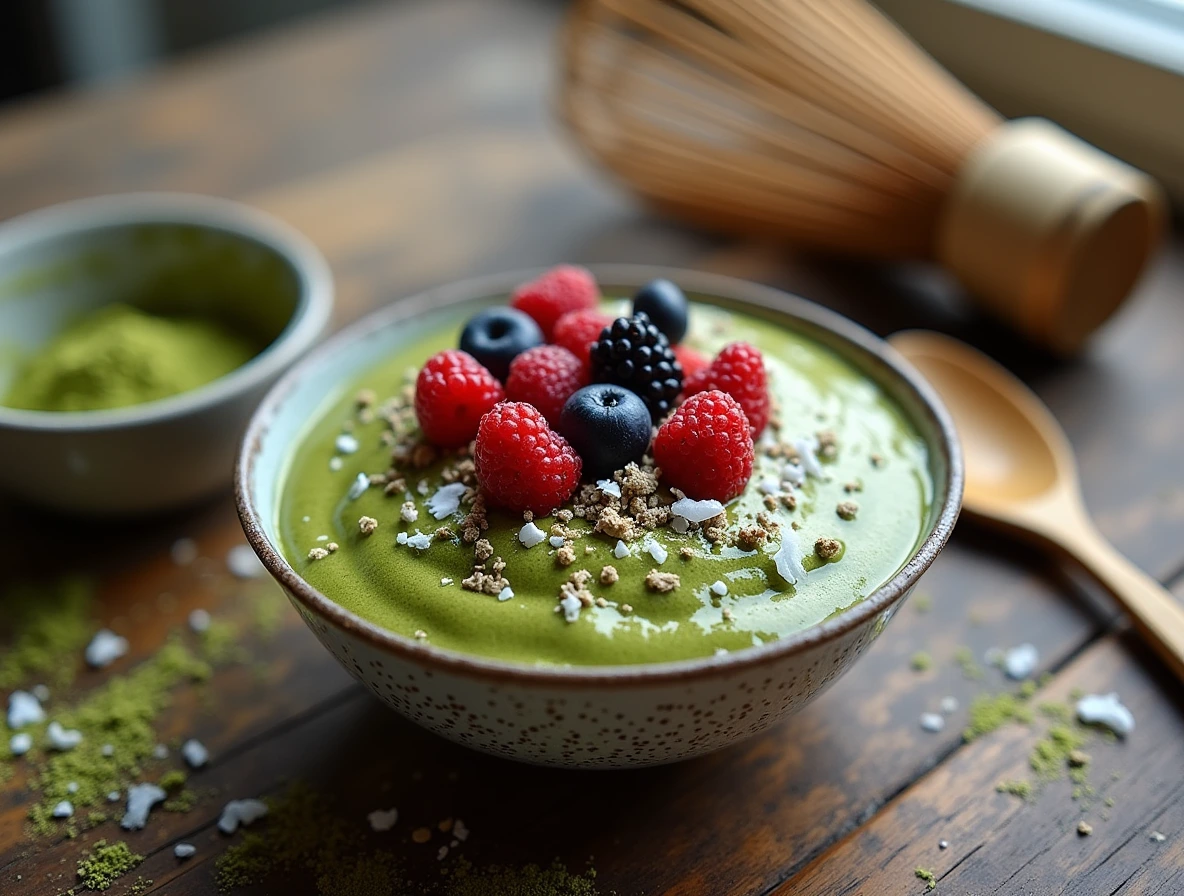 matcha chia pudding