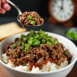 Korean Ground Beef Bowl