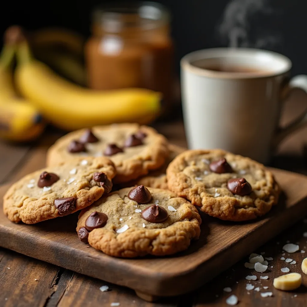 peanut butter banana cookies