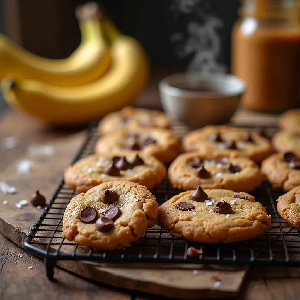 peanut butter banana cookies