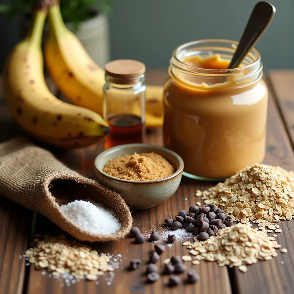 peanut butter banana cookies