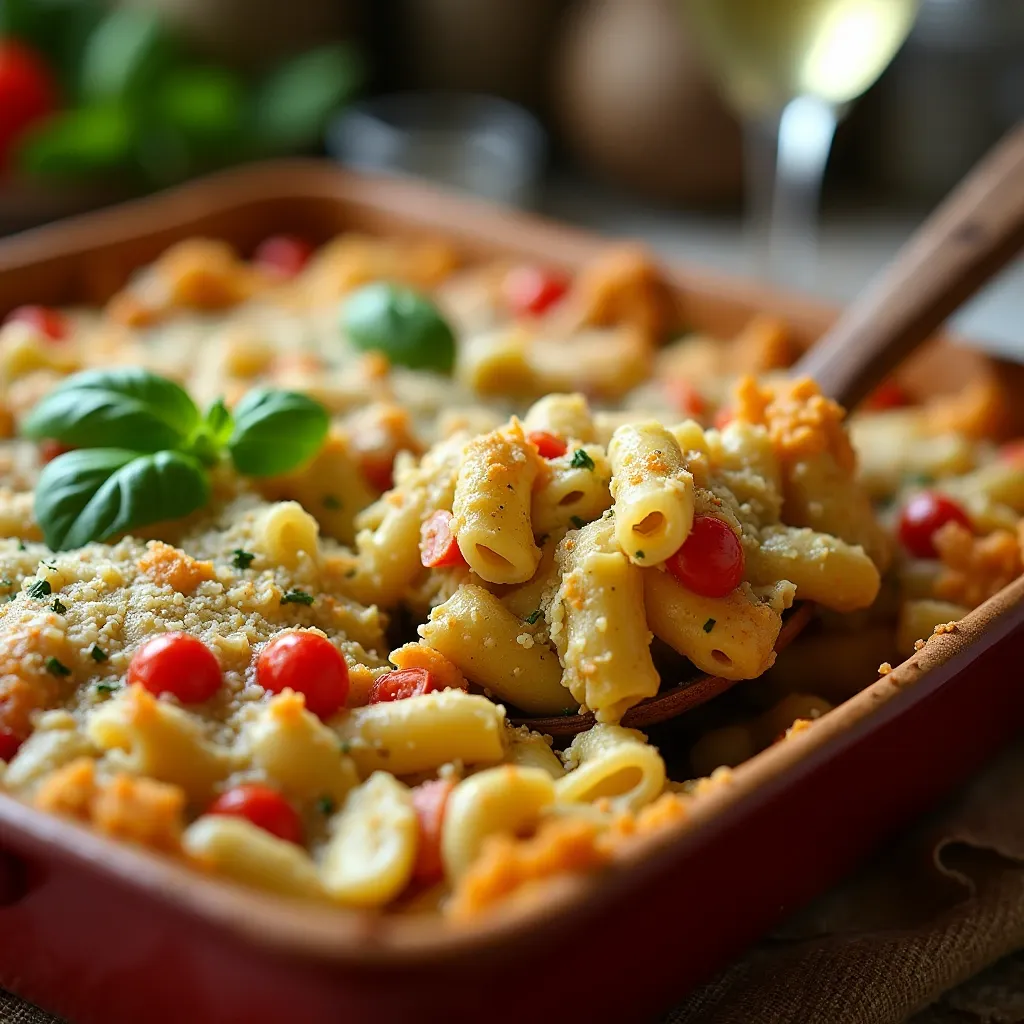 chicken pesto pasta bake